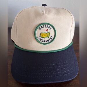Masters Beige and Navy Golf Cap - New with Tag